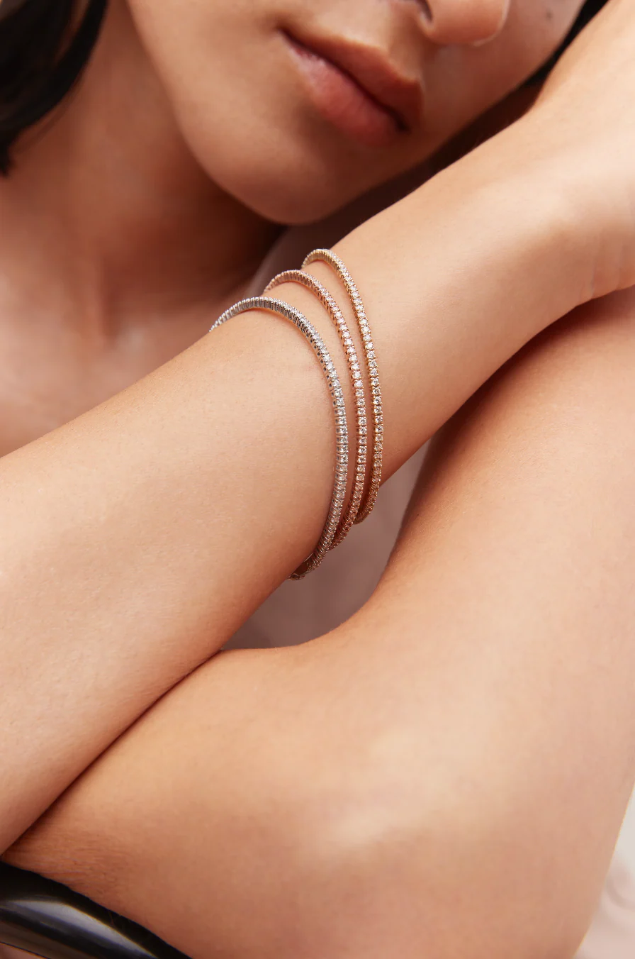 Full Flexible Bangle Rose Gold - Image 2