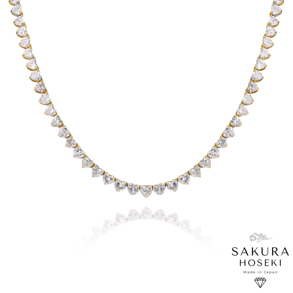 Heart Necklace Yellow Gold