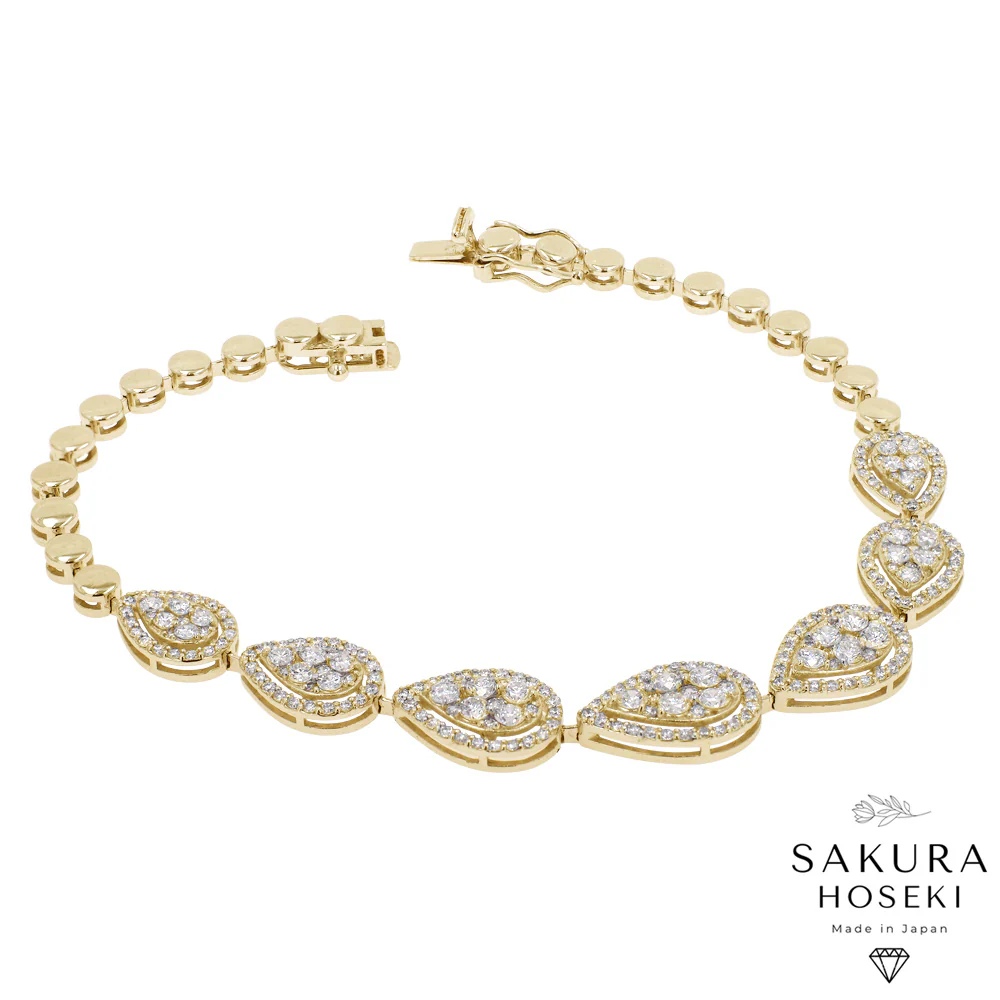 Pear Bracelet Yellow Gold