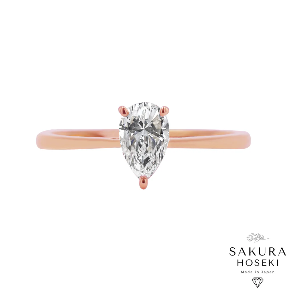 Pear Ring Rose Gold