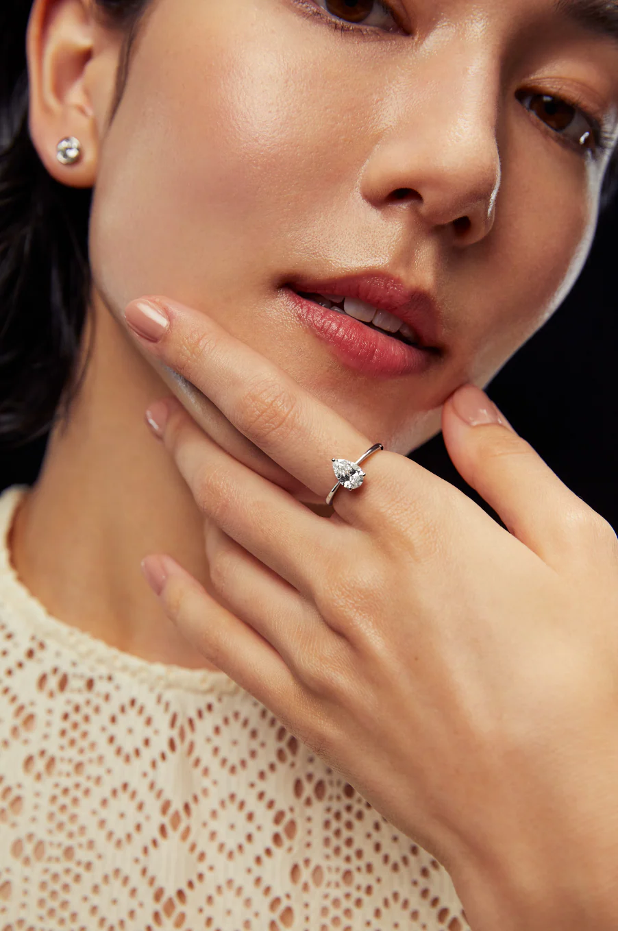 Pear Ring Yellow Gold - Image 5